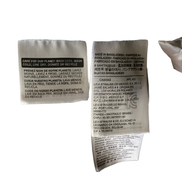 Levi’s Charcoal Grey 4-Button 100% Cotton Lined Heavy Warm Peacoat Jacket Men L - Picture 9 of 13